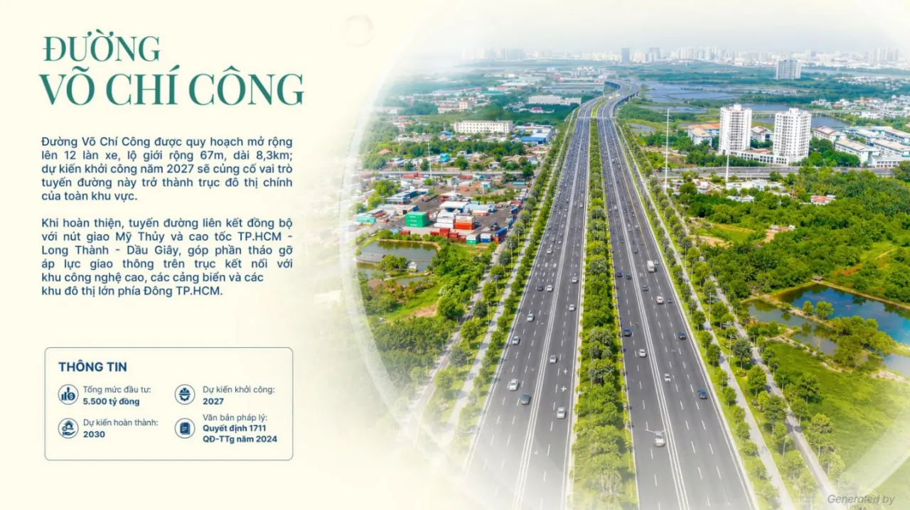Đường Võ Chí Công mở rộng 12 làn xe, lộ giới 67m, khởi công dự kiến 2027