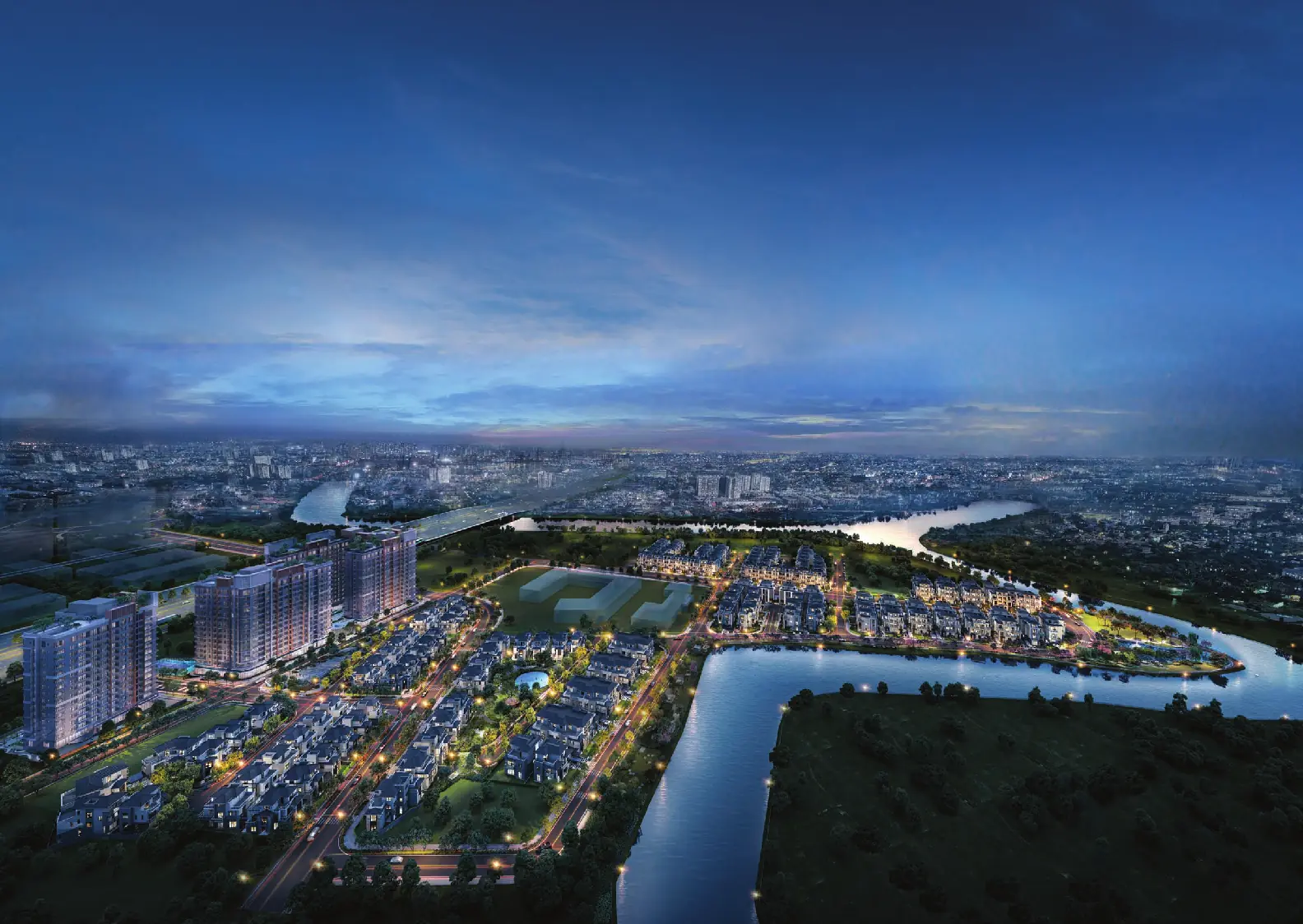 Phối cảnh tổng thể Gladia Heights