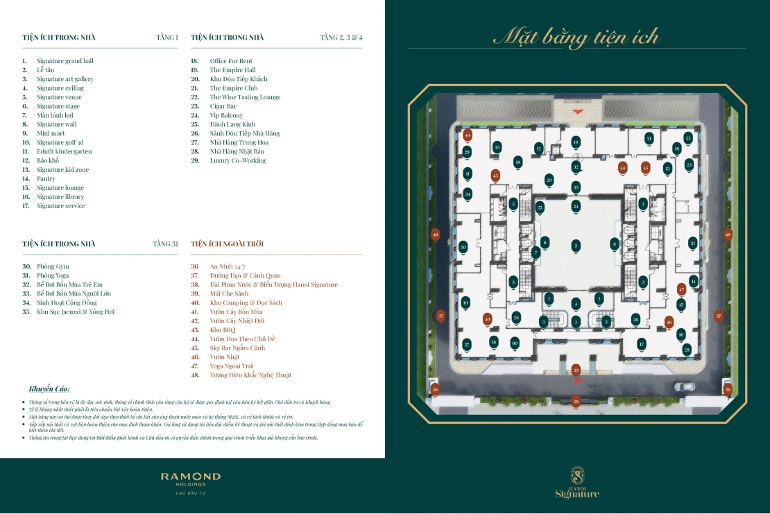 Hanoi Signature tiện ích