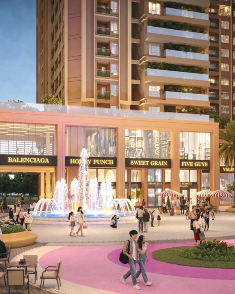 Phối cảnh trung tâm thương mại khối đế Nam Mekong Grand Plaza