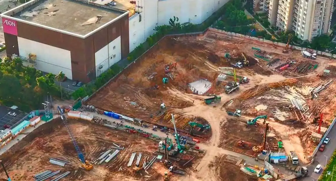 Công trường Norton Park tháng 9/2026, thi công hầm Zone B