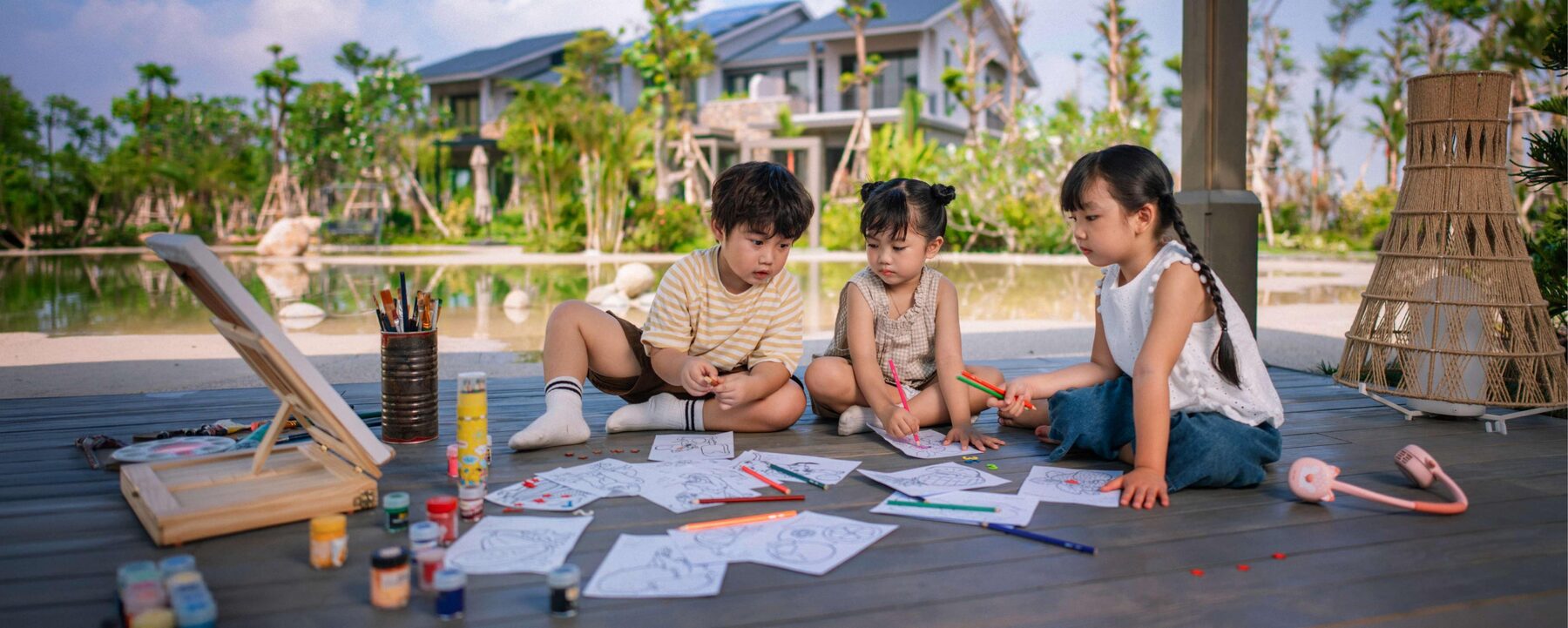Con đến trường buổi sáng