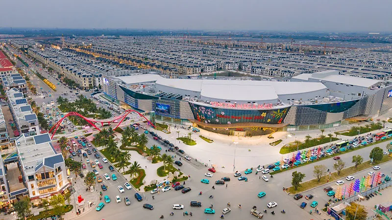 Vincom Mega Mall Ocean Park 2 nhìn từ trên cao