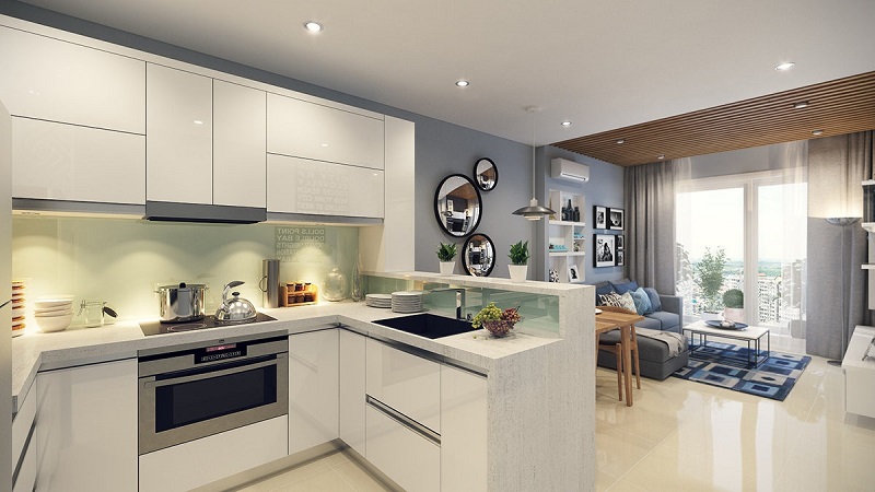 Thiết kế bếp căn hộ chung cư theo chuẩn phong thủy cho từng gia đình