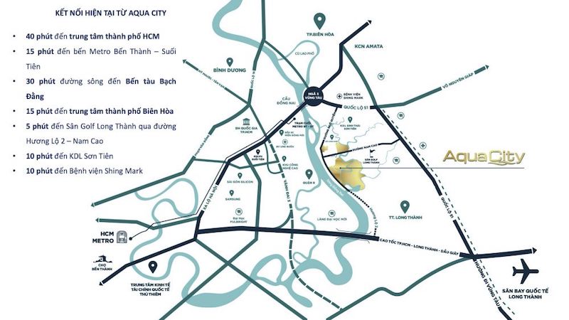 Bản đồ 2020 dự án Aqua City