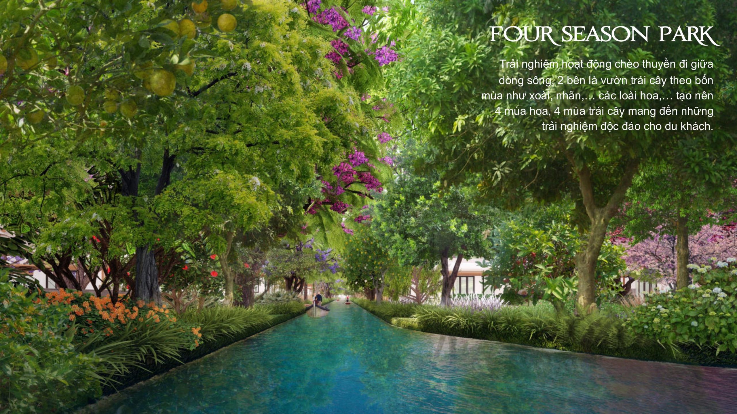 Công viên Four Seasons Park - thiết kế xanh Charm Resort Ho Tram