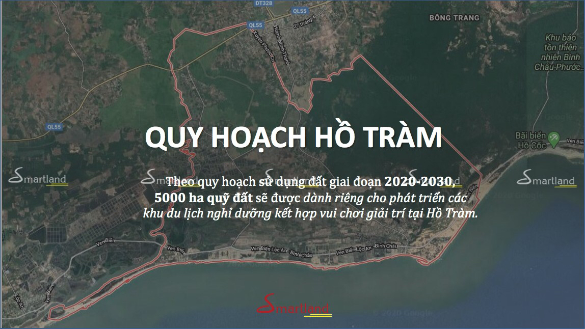 Hồ Tràm với những quy hoạch ấn tượng giúp gia tăng tiềm năng tăng giá dự án Charm Resort Ho Tram