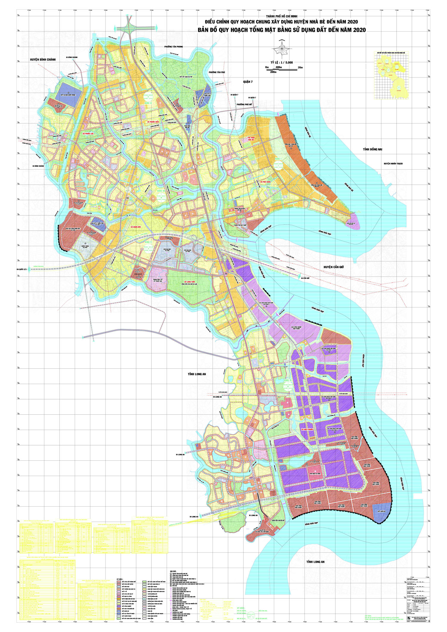 Bản đồ quy hoạch huyện Nhà Bè 2020