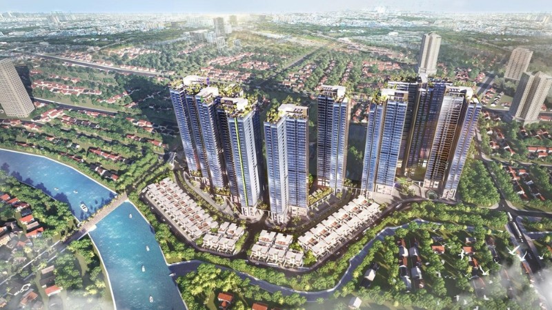 tòa tháp Sunshine City Sài Gòn được bao bọc bởi lớp kính Low-E đẳng cấp chỉ dành cho phân khúc căn hộ hạng sang