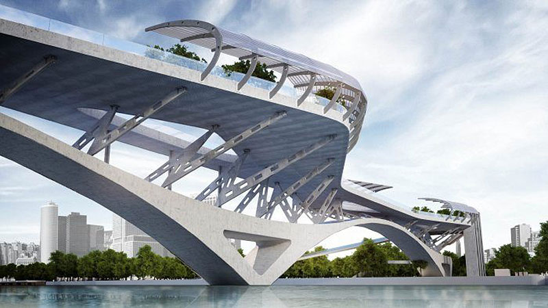 Cầu đi bộ Thủ Thiêm: Đã có phương án thiết kế kiến trúc