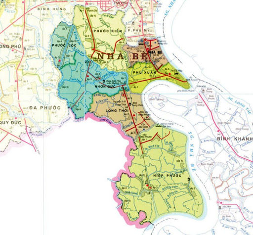 Bản đồ quy hoạch Huyện Nhà Bè
