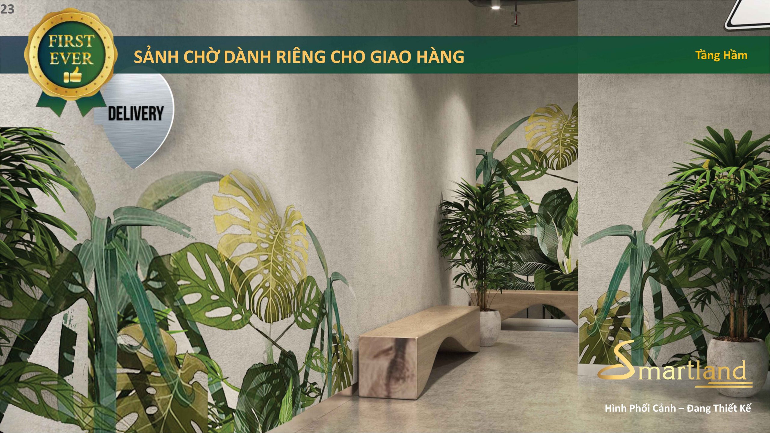 sảnh giao hàng tại Celesta Heights Nhà Bè