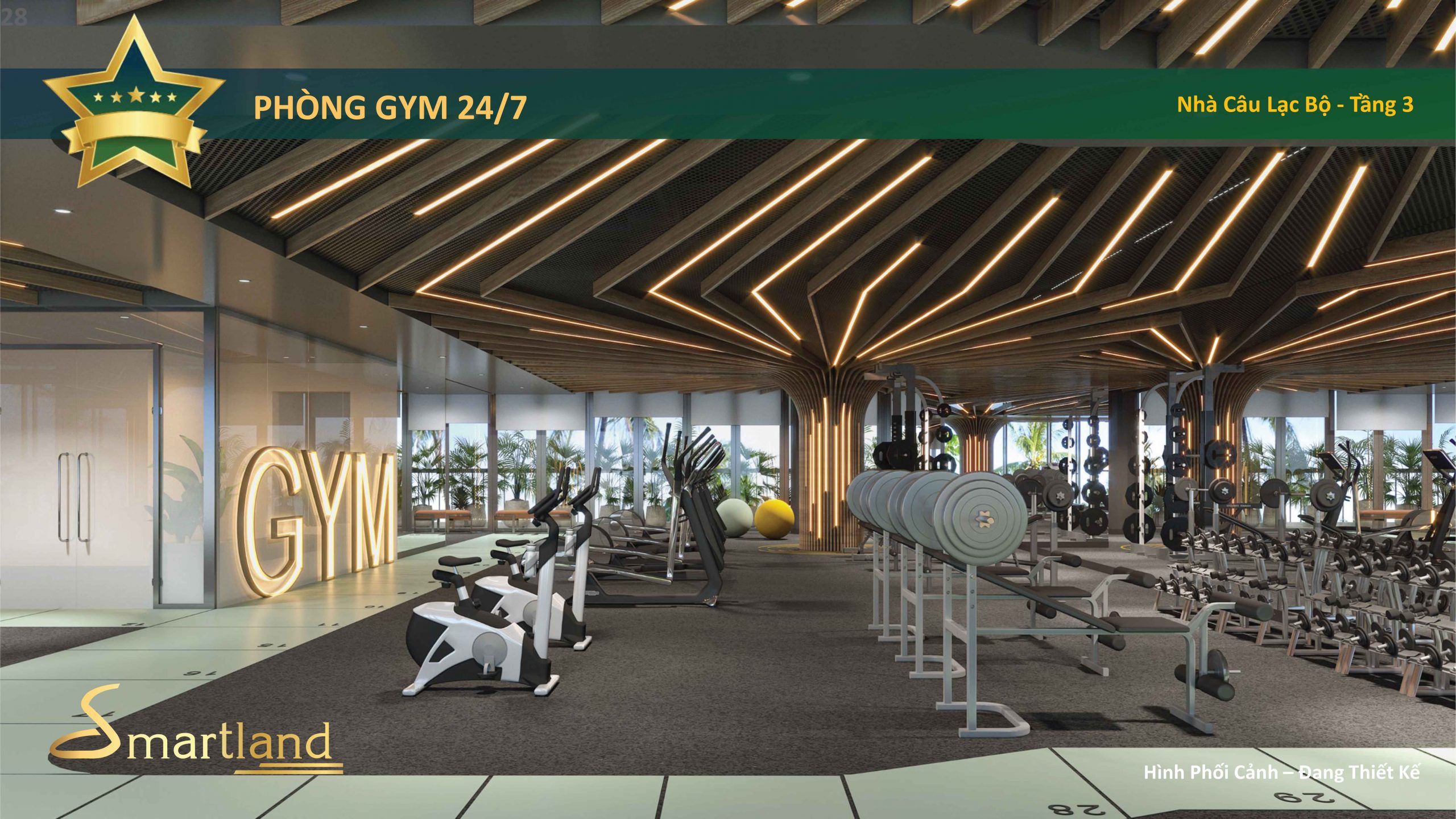 phòng gym Celesta Heights