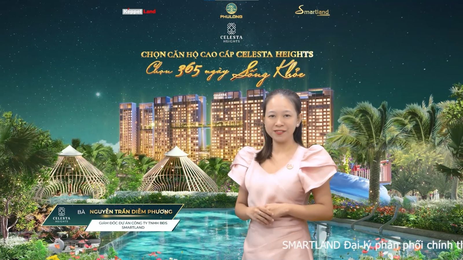 Bà Nguyễn Trần Diễm Phương - Giám Đốc Dự án căn hộ cao cấp Celesta Heights chia sẻ thông tin về chính sách bán hàng hấp dẫn khi sở hữu dự án