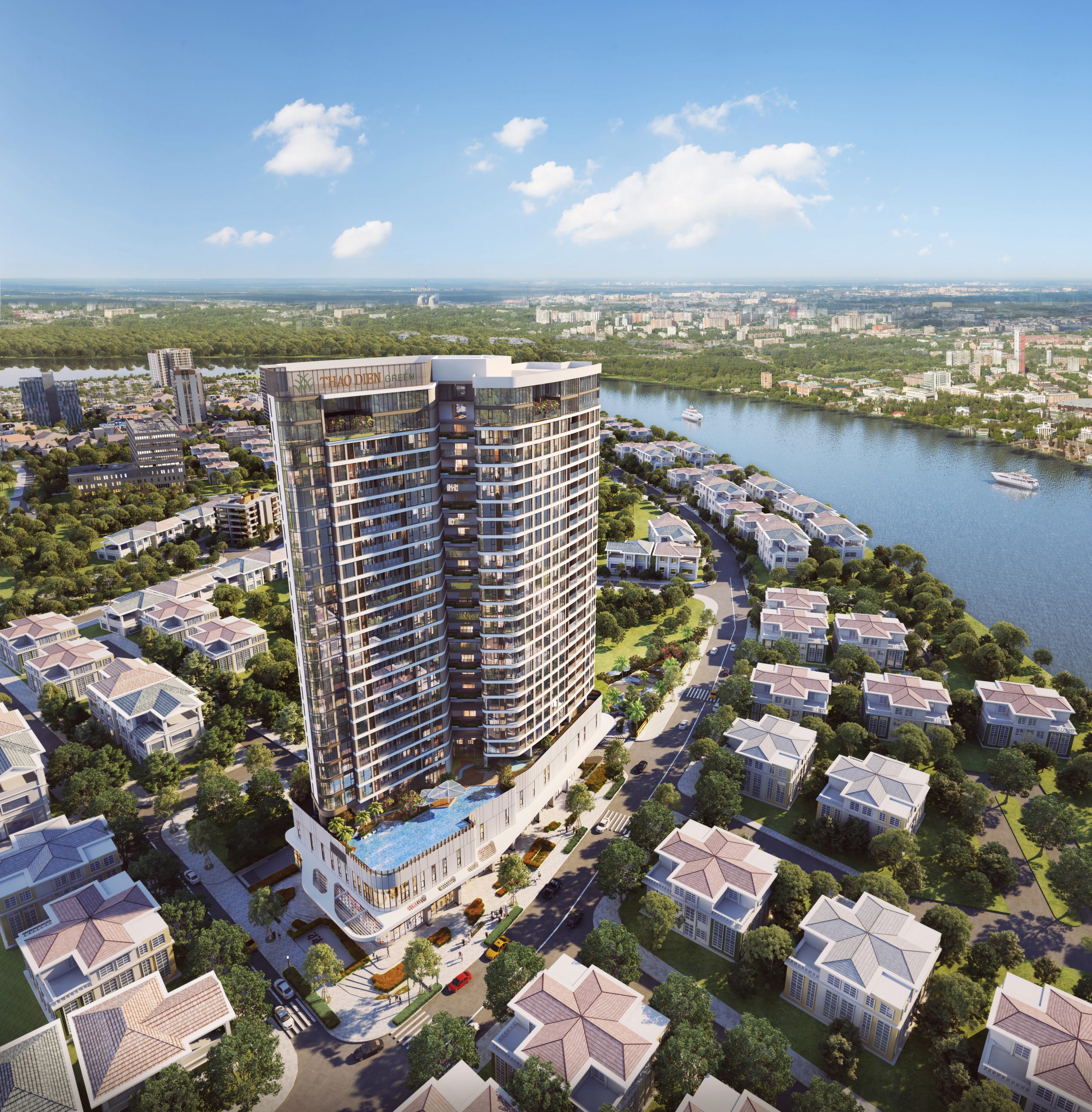 Phối cảnh căn hộ Thảo Điền Green - dự án mới nhất phường Thảo Điền Q2 hiện nay 
