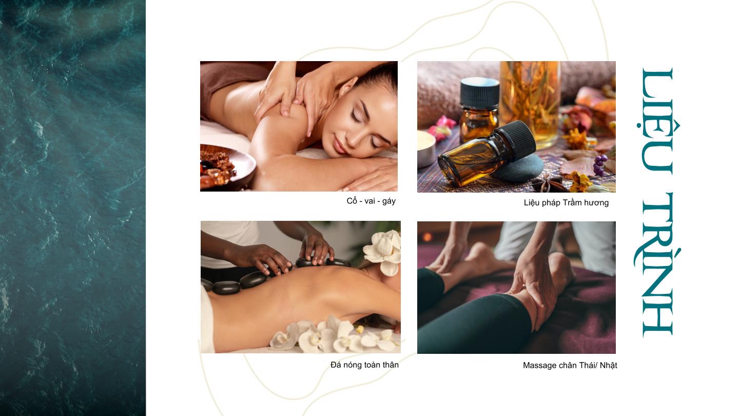 Liệu trình massage kết hợp trị liệu mùi hương tại trung tâm chăm sóc sức khỏe Charm Resort Ho Tram