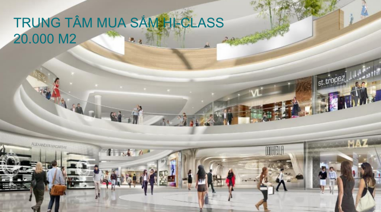 Trung tâm mua sắm Hi-class với quy mô lớn tại dự án Charm Resort Ho Tram 