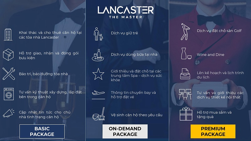 Các gói dịch vụ của Lancaster The Master