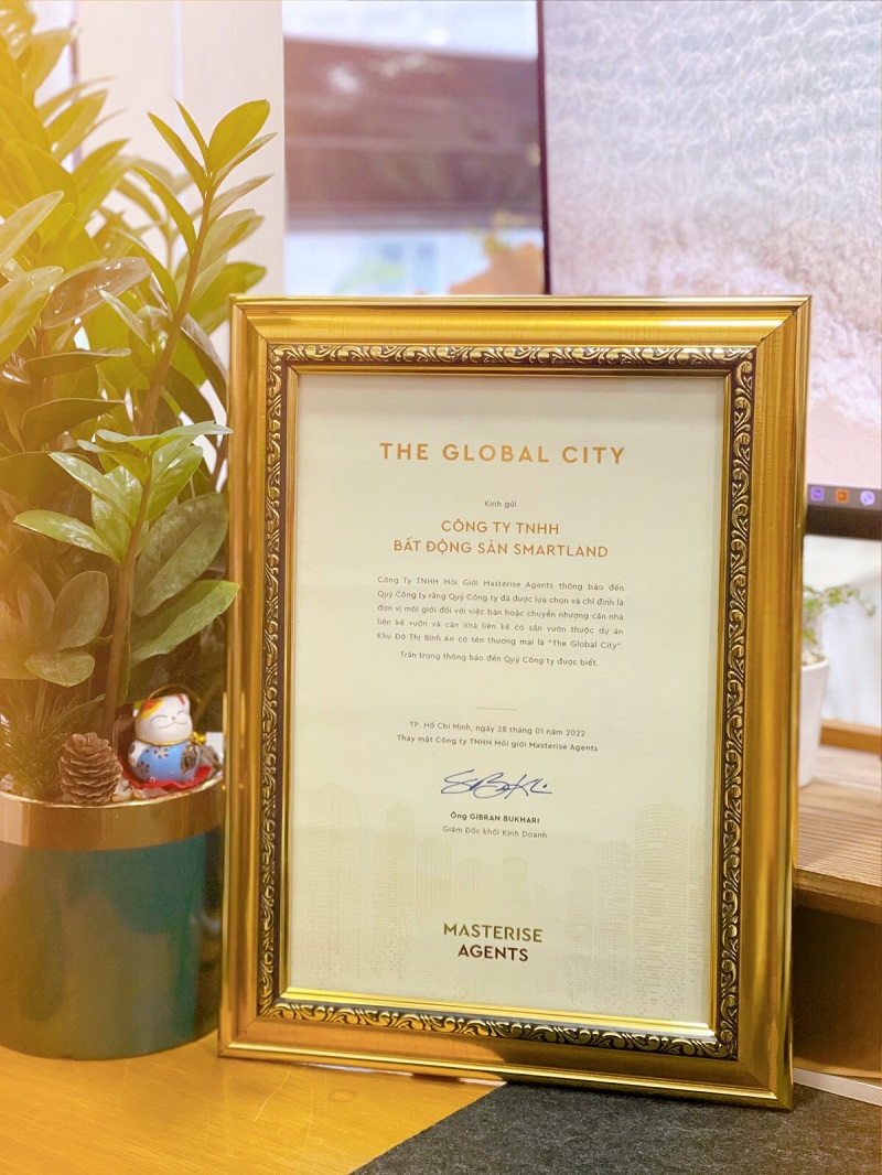 Smartland chính thức trở thành đại lý phân phối dự án The Global City
