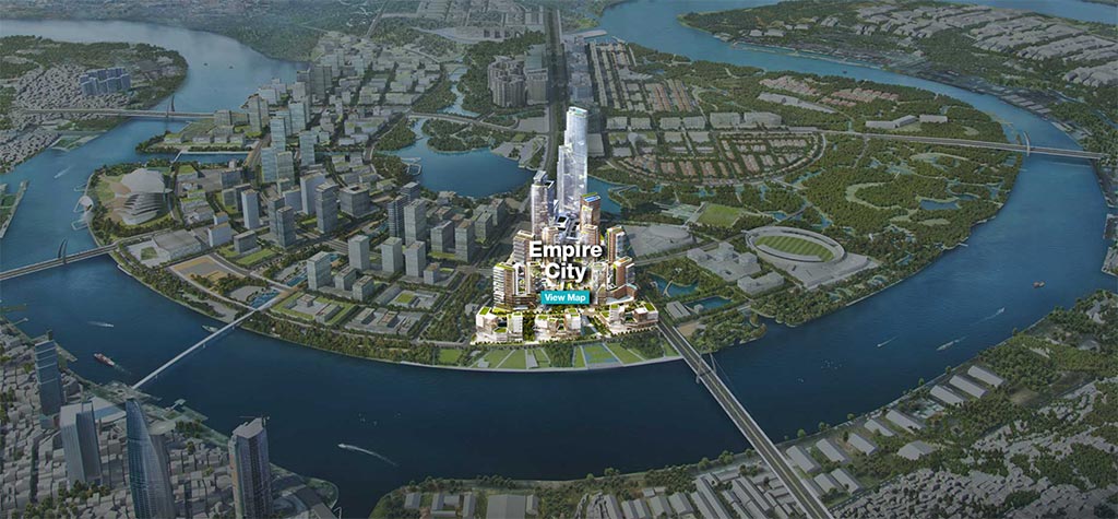 Vị trí dự án Empire City tại khu đô thị mới Thủ Thiêm