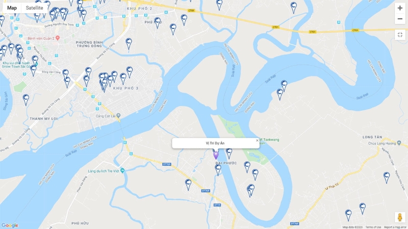 Vị trí dự án Eco ParK Sông Sài Gòn của tập đoàn Ecopark