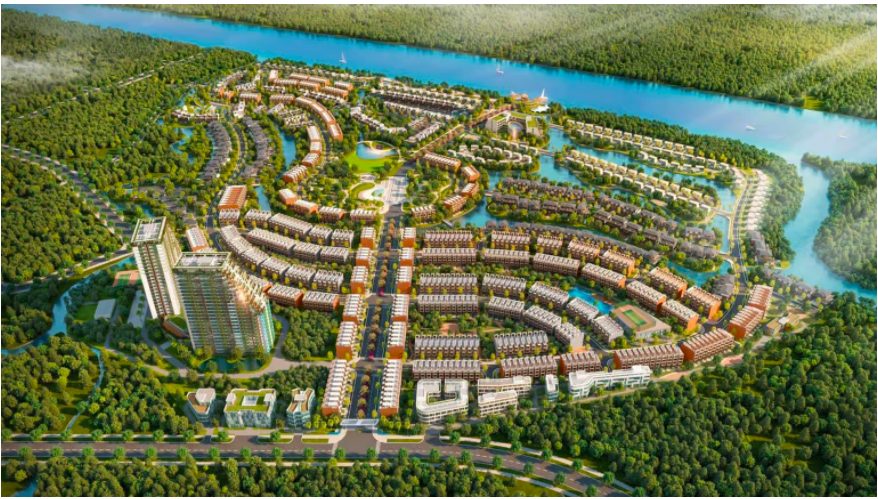 Phối cảnh khu đô thị Ecopark Nhơn Trạch (tham khảo)