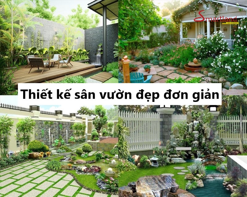 Thiết kế sân vườn đẹp đơn giản xu hướng 2023 [25 mẫu đẹp nhất]
