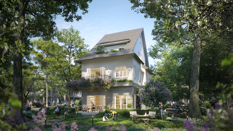 Phối cảnh park villa đơn lập tại Central Island