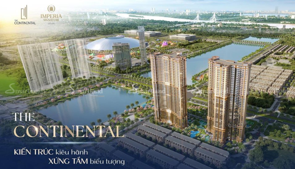 Phối cảnh 2 tòa tháp tại The Continental