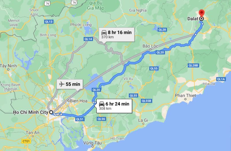 Đà Lạt cách Sài Gòn bao nhiêu km? Câu trả lời là khoảng 300km