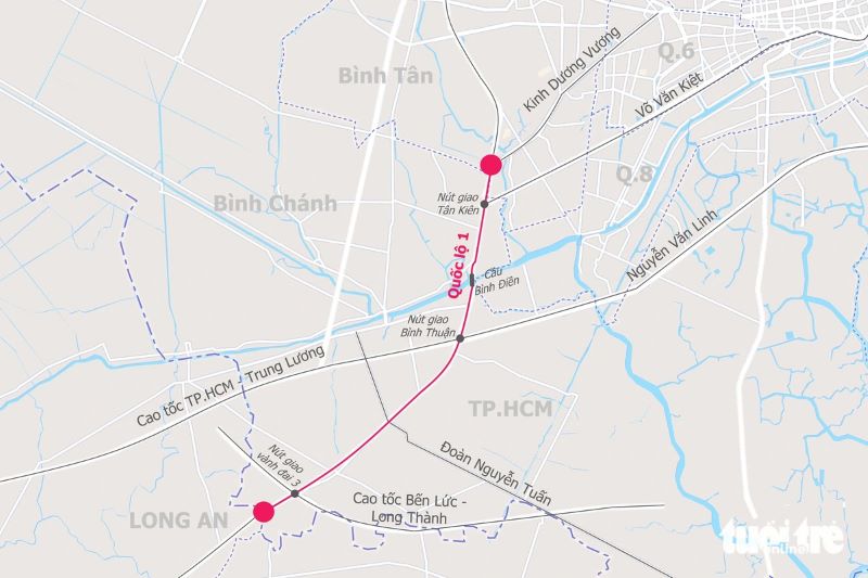 Dự án mở rộng Quốc lộ 1 ra sao? Liệu thị trường BĐS Long An có lên cơn sốt?