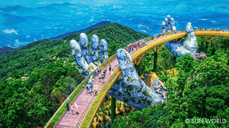 Dự án Sun Group ở Đà Nẵng gây dấu ấn với Cầu Vàng tại Ba Na Hills