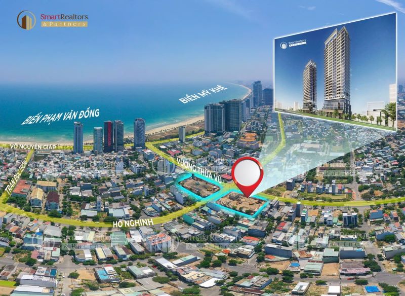 Căn hộ Sun Group Vương Thừa Vũ chỉ cách bờ biển Phạm Văn Đồng 300m
