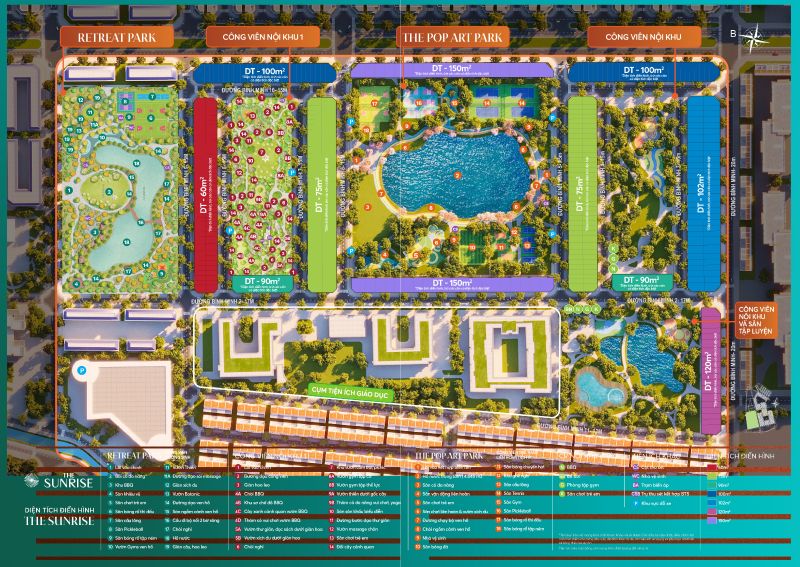 The Sunrise Vinhomes Green City: Phân khu văn hóa và thể thao đầy màu sắc 