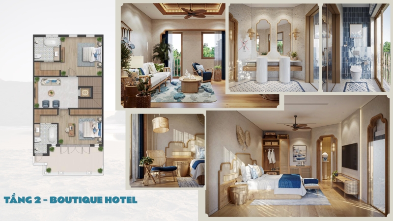 Gợi ý thiết kế tầng 2 Casa Townhouse Blanca City