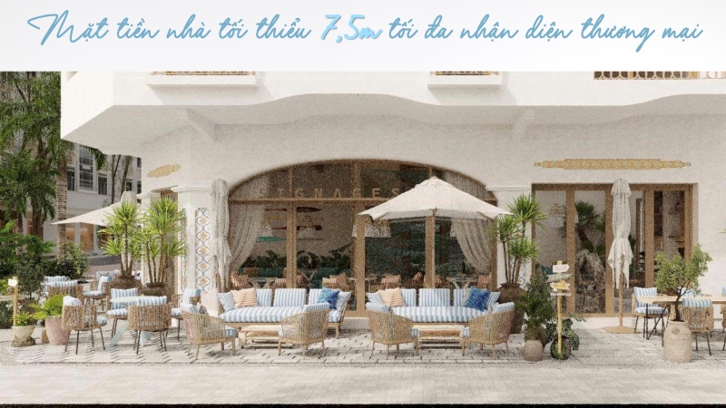 Mặt tiền Casa Townhouse Blanca City tối thiểu 7,5m đáp ứng đủ tiêu chí "nhà cao cửa rộng"