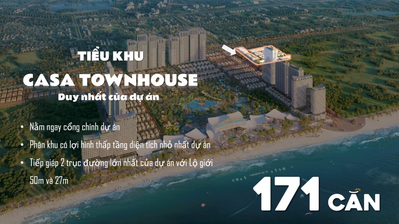 Tổng thể quy hoạch tiểu khu Casa Townhouse Blanca City