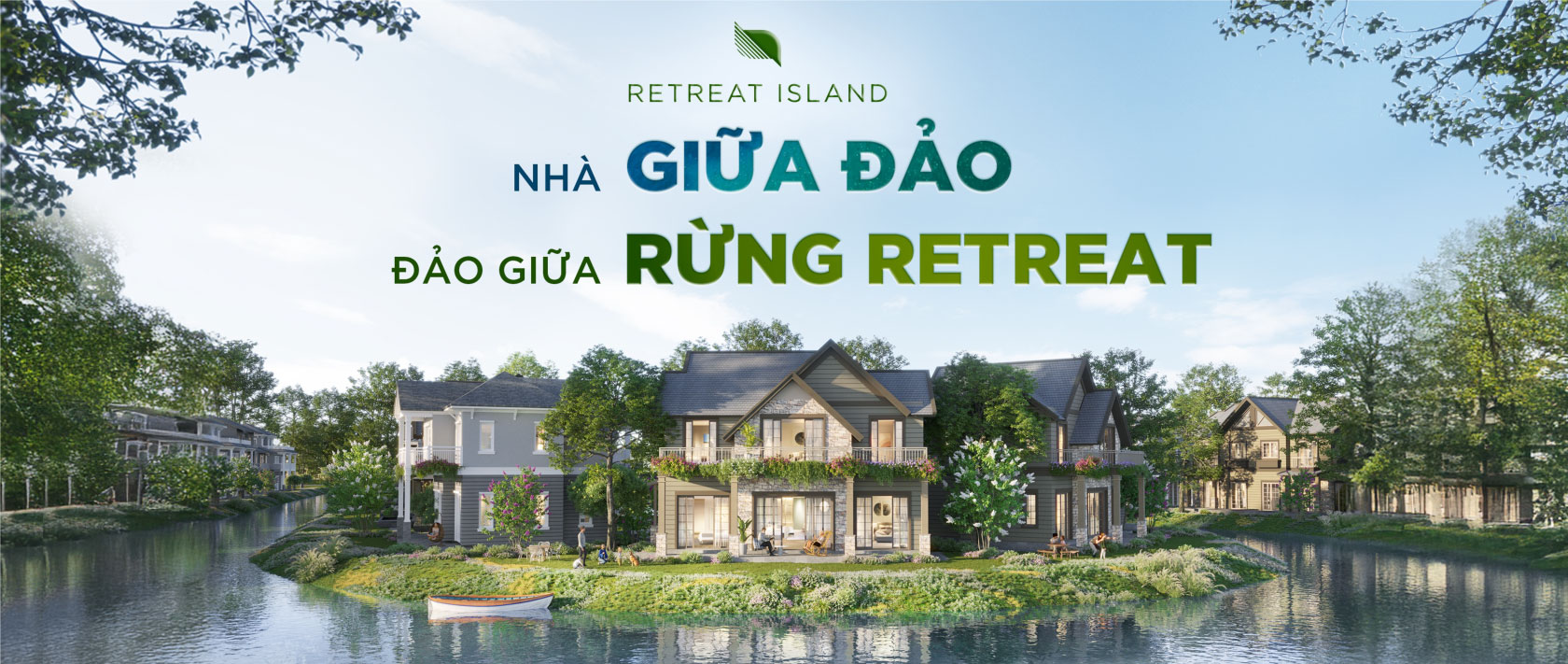 phối cảnh dự án retreat island