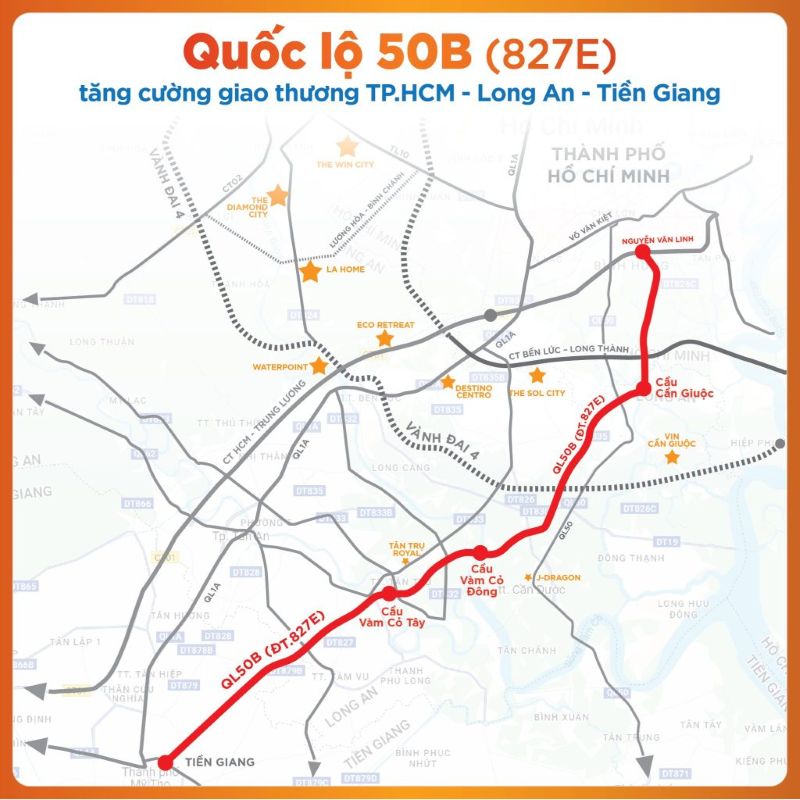Quốc lộ 50B : Mảnh ghép hạ tầng liên kết vùng Tây Bắc TP.HCM 