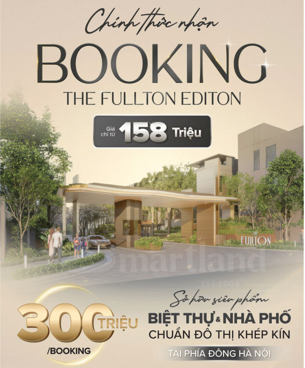 Booking giữ chỗ the fullton tại smartland