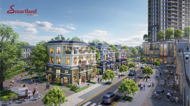 Phối cảnh siêu biệt thự trung tâm tại The Campus 2