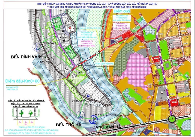 bản đồ quy hoạch cầu Vân Hà Bắc Ninh – vị trí chiến lược trong mạng lưới giao thông vùng Thủ đô.
