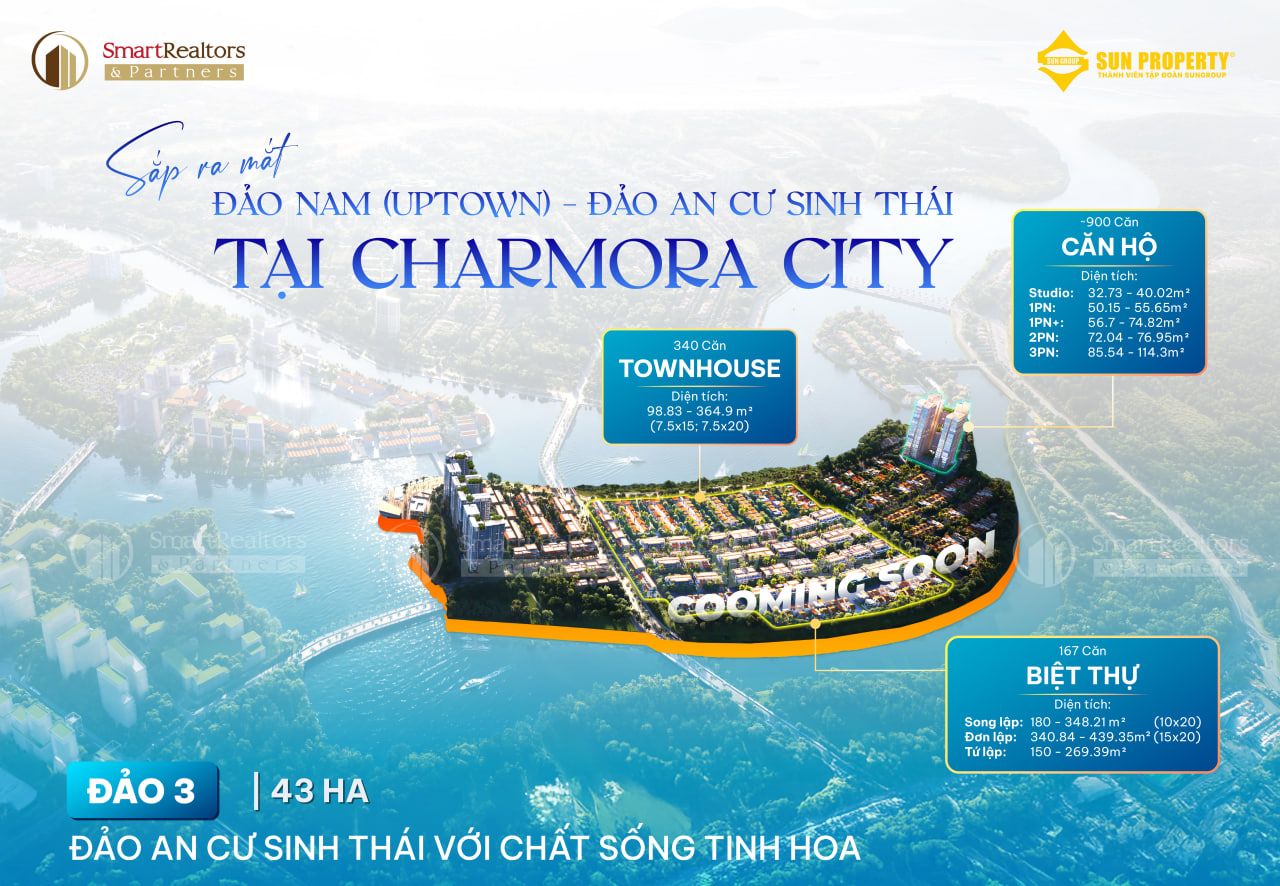 ĐẢO UPTOWN CHARMORA CITY – SUN GROUP KIẾN TẠO CHUẨN SỐNG TINH HOA GIỮA LÒNG ĐÔ THỊ ĐẢO