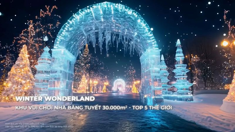 Khu trượt tuyết Winter Wonderland – Vinhomes Green Paradise khi nào hoàn thành? Có gì chơi?