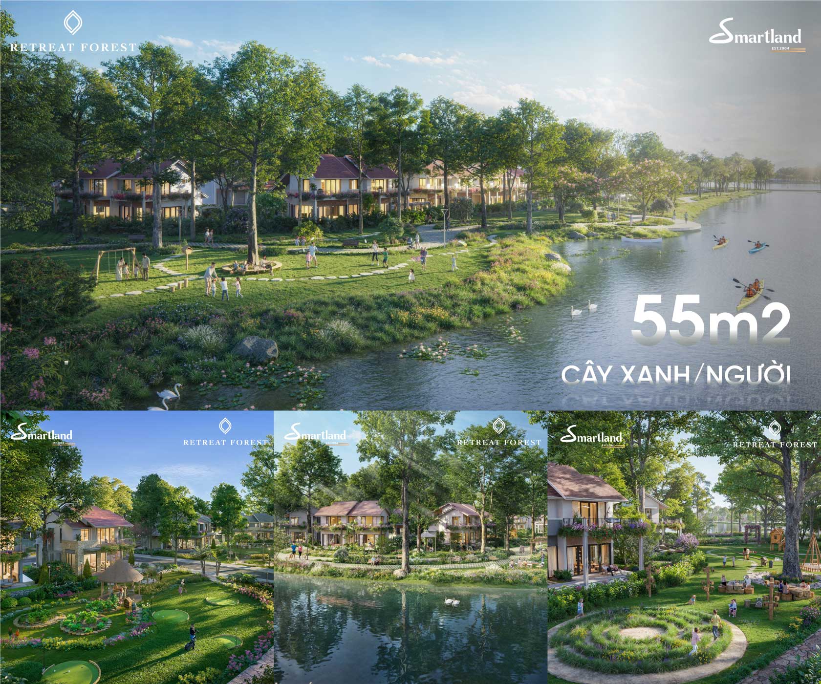 phối cảnh retreat forest