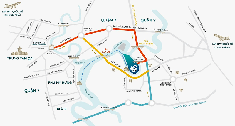 Vị trí Swanbay Oasia ở đâu? Toàn cảnh kết nối giao thông khu vực Đồng Nai