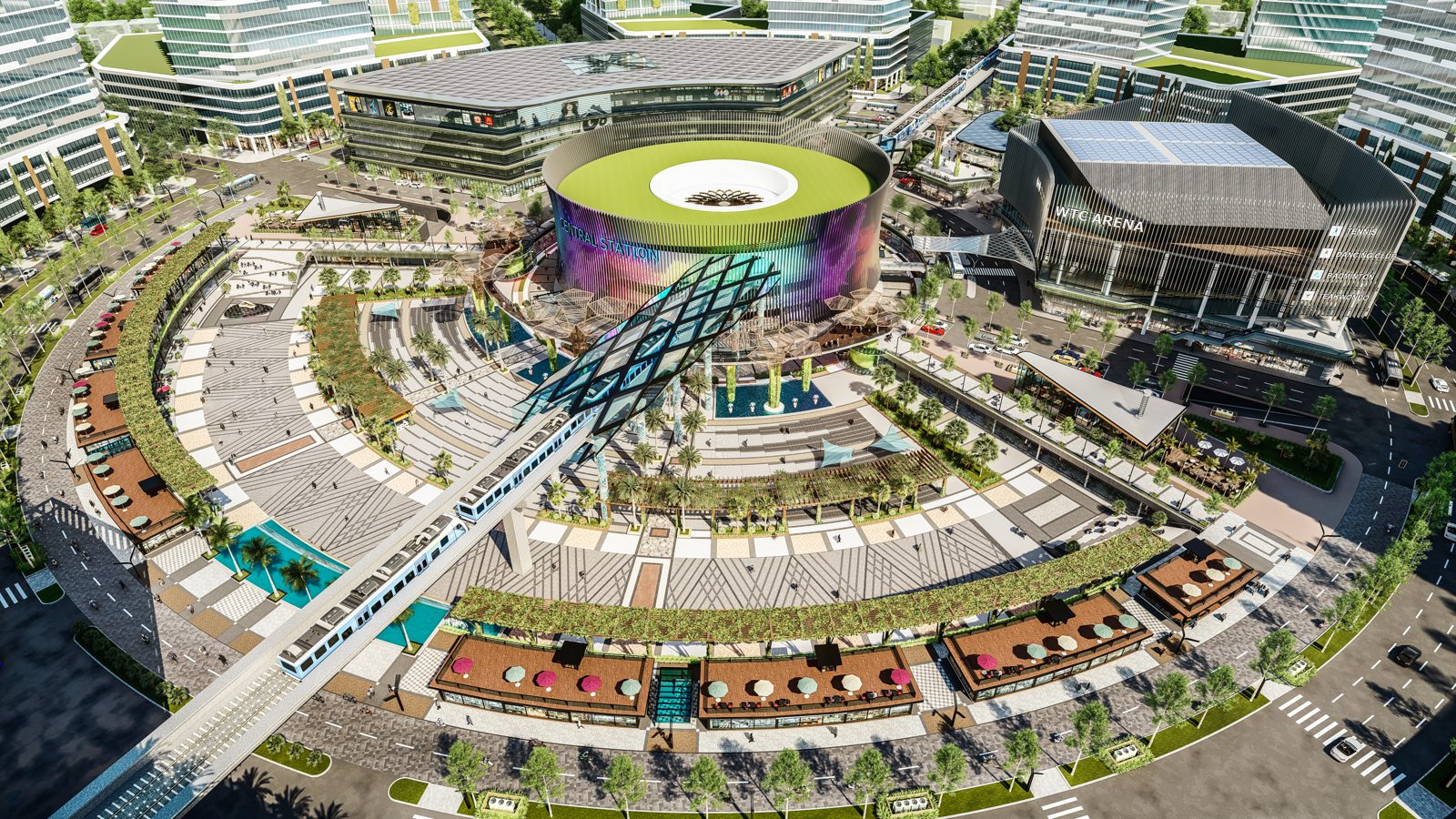Nhà ga metro Central Station trong WTC Gateway Bình Dương