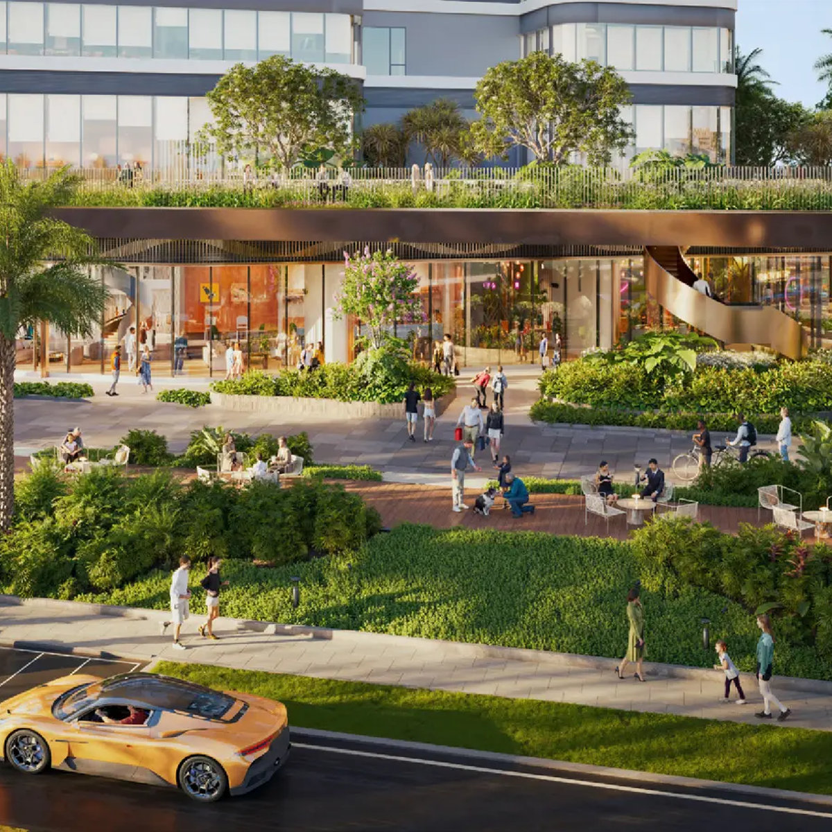 khối đế thương mại palm river theo mô hình tuyến phố