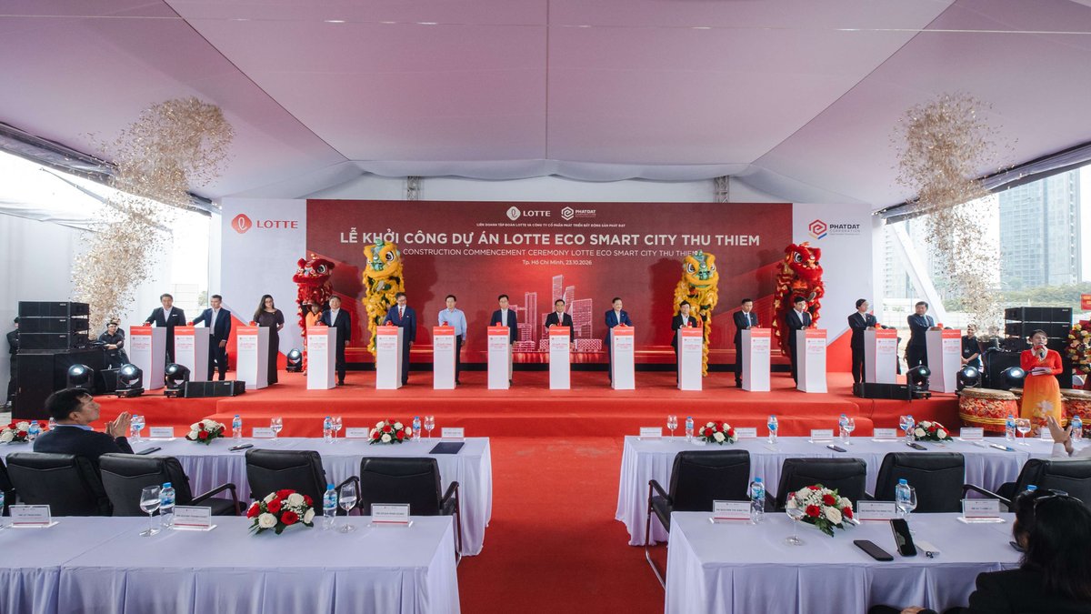 Lotte và Phát Đạt khởi công dự án 60.000 tỷ đồng tại Thủ Thiêm ngày 23/10