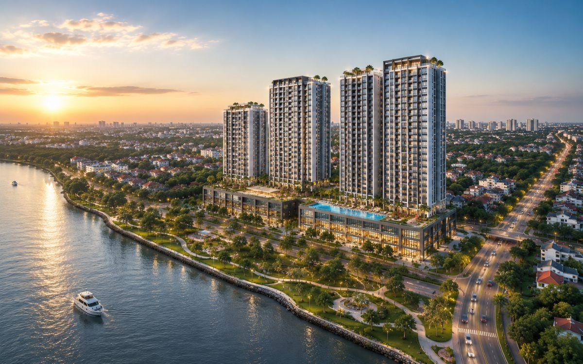 phối cảnh serena riverside ven sông sài gòn phường lái thiêu